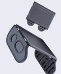 Heavy Duty Foldable Car Tray For Tesla Cybertruck Steering Wheel Hook Snack Holder Laptop Stand Rock Solid Build with cup holders