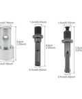 Garden Auger Drill Adapter Kit Lets You Run 4-Inch And 6-Inch Earth Augers On Any Half-Inch Corded Or Cordless Drill With Dimensions