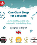 Calming Baby Sleep Aid With 6 Soothing Vibration Modes And Red Night Light To Help Your Little One Sleep Like A Champ, UK design