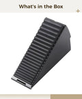 Adjustable Zinc Alloy Door Stopper Wedge With Anti Slip Surface Stays Put From 1.85 To 3.1 Inches No Drilling Required Compact Door Holder
