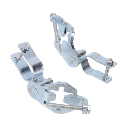 Galvanized Iron T Post Gate Hinges 2 Pack For 1 3 8 Inch Chain Link Fence Gates Farm Yard Heavy Duty