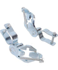 Galvanized T Post Gate Hinge Kit 2 Pack With 200 Degree Swing, Heavy Duty Chain Link Fence Gate Hinges for Farm Garden Yard