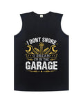 Mens Fresh Car Mechanic Tank Top 100 Cotton Ultra Soft Sleeveless Muscle Tee For Guys with garage-themed print.