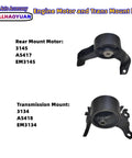 Set Of 4 Engine Mounts For Jeep Compass Patriot 2007 To 2017 2.0L 2.4L Also Fits Dodge Caliber 2007 To 2012 Replaces A5415 A5416 3130 3131 Durable OEM Quality Mounts