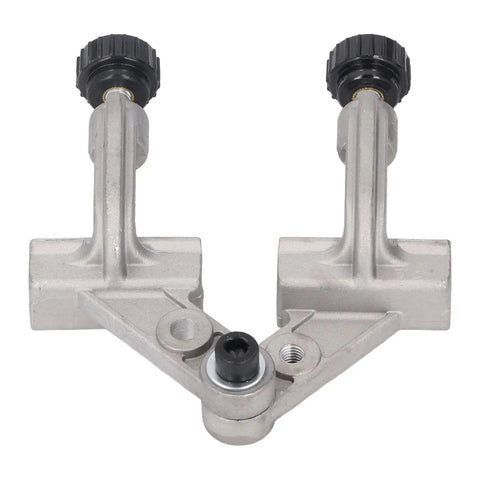 Heavy Duty Adjustable Pipe Alignment Clamp Made From Strong Aluminum Die Casting For Welding And Furniture Construction 10 To 180 Degree Swing front view.