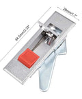 Electric Cabinet Door Cam Lock With Red Push Button Fits 0.16 Inch 4mm Thick Panels Durable Zinc Alloy Lock Shell For Cabinets MS6032