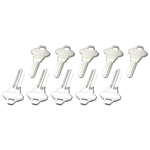 Brass SC1 Uncut Key Blanks Pack Of 10 That Fit Schlage 5 Pin Locks Also Compatible With Axxess 68 Cole SC1 And Curtis SC1