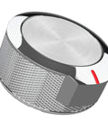 Replacement Burner Knob Set For Oven And Stove Fits W11156487 W10823529, durable chrome finish, universal kit, close-up view.