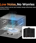 Laser Smoke Purifier For Engravers With 3 Stage Filtration And Timer, internal airflow system illustration