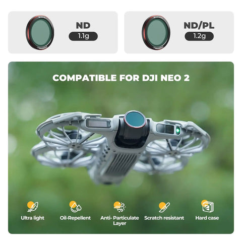 3 Pack Magnetic ND Filters For DJI Neo 2 Drone Includes ND8 ND16 ND32 For Smooth Motion And Precise Exposure Quick Swaps With Magnetic Design