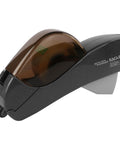 Dead Simple One Handed Automatic Tape Dispenser With Concealed Safety Cutter And Smooth Portable Grip For Quick Office Or Home Packing Tasks Includes Two Bonus Gray Rolls, gray and black portable design.