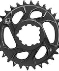 X Sync 38T Direct Mount Off Set Aluminum 12 Speed Chain Ring for 1x Drivetrains, Lightweight CNC Precision, 6mm Offset, Black Finish