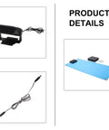 Rugged Portable Solar Heater For Dog Kennels Chicken Coops And Mini Greenhouses To Keep Your Pups Wicked Cozy While Running Butter Smooth On Sun Or 12V Batteries, showing solar blower, connector, and heating pad.