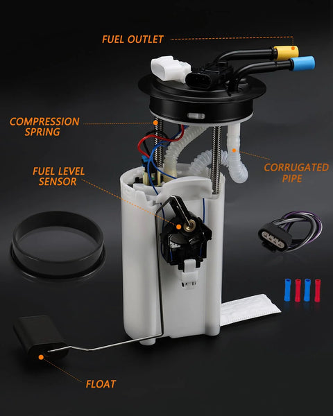 Drop-In Direct Fit Electric Fuel Pump Module Assembly Replacement For 2002-2003 Chevy Avalanche V8 components diagram