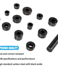 13 Piece Bushing Seal Installer And Remover Tool Kit For GM 700R4 4L60 4L60E 4L65E Transmissions, solid steel bushings and driver