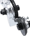 Close-up of Heavy Duty Double Headed Sheet Metal Nibbler Cutter Drill Plate Attachment With Adapter For Electric Tools.