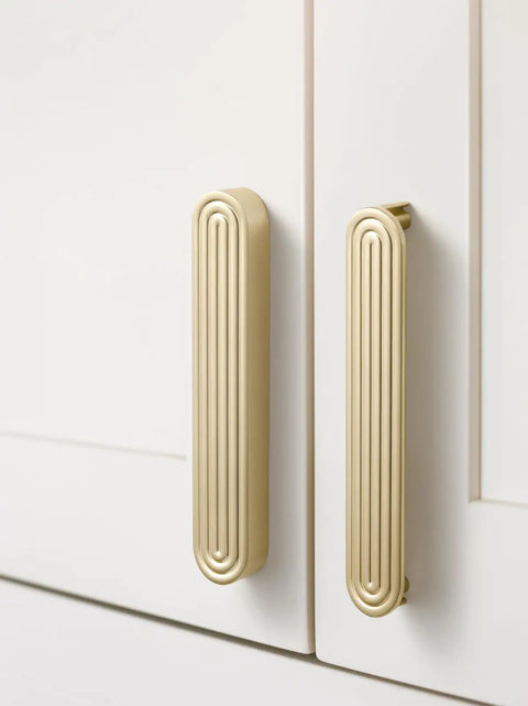 Tough As Nails Gold Cabinet Pulls Five Inch Hole Center Slick Zinc Alloy Drawer Handles For Kitchen Bedroom Closet Upgrade Easy Peasy Mount Solid Build 10 Pack on white cabinets.