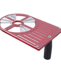 Adjustable Aluminum Alloy Trimming Machine Workbench Base Plate for Routers 65mm to 132mm, showcasing sturdiness and precision.