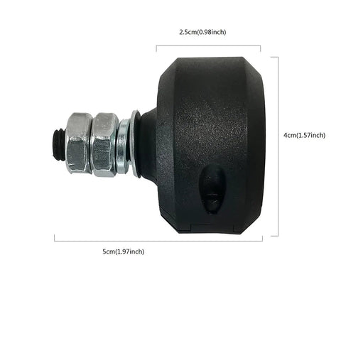Round Magnetic Limit Switch Magnets for Sliding Gate Opener Black 4 Pack Gate Opener Accessories, nylon glass fiber