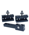 3-piece BXA QCTP set with 2 piece turning and facing lathe tool holder for BXA quick change tool post and 1 piece lathe burnishing tool.