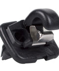 Close-up of 2 Pack Upgraded Inner Sun Visor Snap Hooks Black Direct Fit For OEM 8E0857562A 8U0857562A Replacement Clips