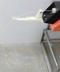 Killer Desktop 3D Filament Extruder Machine With 120 Watt Power And Adjustable Speed Settings, showcasing extruded filament.