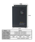 Beefy Frequency Inverter 15KW VFD Speed Control 380V Motor Drive For Lathe 3 Phase Asynchronous Motors Supports 18.5KW 25HP 380V front view with 290mm x 465mm dimensions