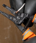 Insulated Kurve Wire Stripper Cutter 11055RINS 1000V Rated Tool cutting wire with thick grips USA-made.