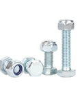 Premium 304 Stainless Steel M6 X 35mm Hex Head Bolts And Anti Loosening Lock Nuts Kit, 50 Sets, Zinc Plated Hex Screws With Washers For Indoor Outdoor Use, Hex Socket Drive, Garage Grade Heavy Duty, Rust Resistant, M6 x 35mm bolts and lock nuts
