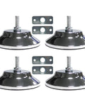 Heavy Duty 5 Inch Metal Leveling Feet For Pool And Foosball Tables adjustable game table leg risers with mounting brackets