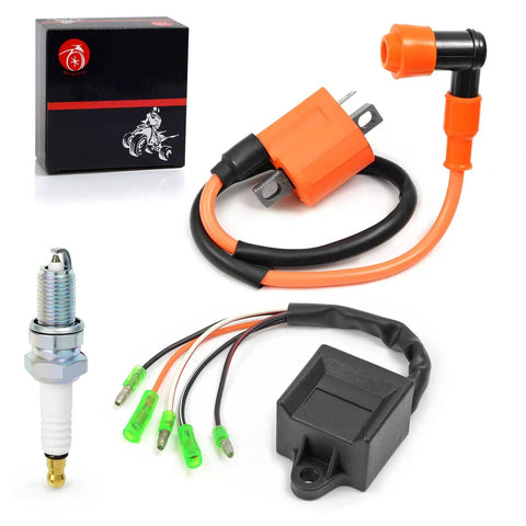 CDI Box And Ignition Coil Spark Plug Kit For Blaster 200 YFS200 1997 1998 1999 2000 2001 Includes CDI Ignition Coil And Spark Plug