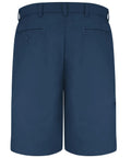Men's Cell Phone Pocket Utility Shorts In Straight Up Navy Built Tough With Breathable Stain Resistant Fabric For Zero Fuss Daily Grind And All Day Smooth Comfort Plus Low Maintenance Routine - Back view