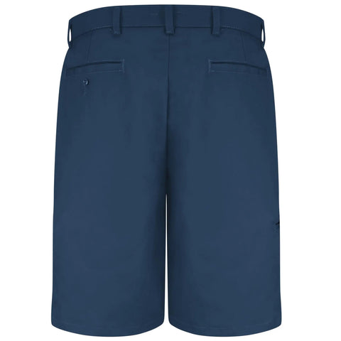 Men's Cell Phone Pocket Utility Shorts In Straight Up Navy Built Tough With Breathable Stain Resistant Fabric For Zero Fuss Daily Grind And All Day Smooth Comfort Plus Low Maintenance Routine - Back view