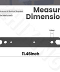 N506977 Table Saw Wrench Spanner Set dimension showing 11.46 inches length and features for easy blade swaps.