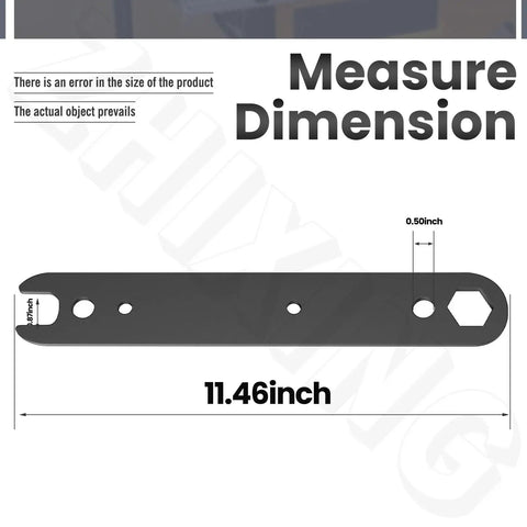 N506977 Table Saw Wrench Spanner Set dimension showing 11.46 inches length and features for easy blade swaps.