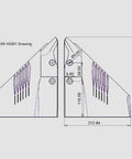 Diagram of Two Pack Marine Grade Stabilizing Fins For Outboard Motors Up To 150HP Boost Speed Balance And Stability