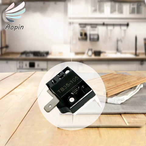 Refrigerator Thermal Overload Protector One Sixth HP 125W Replacement Part shown in kitchen setting
