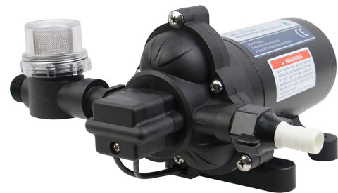 Automatic On Demand Diaphragm Pump 115V 4.0 GPM 45 PSI Workhorse For Kitchen And Bathroom RV Boat Marine Yacht Caravan Garden