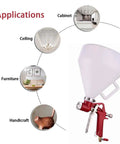 Top Shelf Drywall Texture Sprayer With Generous 0 79 Gallon Hopper And Smart Elbow Grip for coating cabinets, ceilings, and furniture.