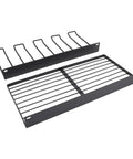 Wall Mount Power Tool Organizer For Garages And Homes, Heavy Duty Drill Holder, Large Capacity Iron Tool Rack components on white background