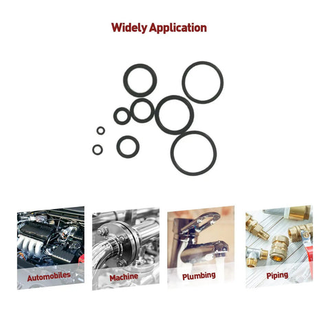 419 Piece Metric O Ring And Gasket Kit With 32 Universal Sizes NBR Buna N Nitrile Rubber O Ring Set for automotive and plumbing uses