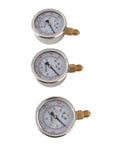 Heavy Duty Excavator Pressure Tester Kit With Easy Install Flexible Tube And Eight Couplings For High Accuracy Pump Testing In Hydraulic Systems, three pressure gauges