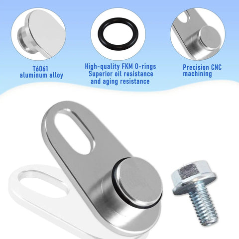 Beefed Up Supercharger MAP Vacuum Port Sealing Cap For GM LSA LS9 LT4 LS LQ4 LSX Engines, aluminum alloy intake port seal