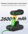 Rugged Wireless 2D Barcode Scanner Workhorse With Smart Charging Stand IP67 Waterproof And Dustproof 2600mAh Battery