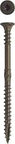 Size Ten Three And One Eighth Inch Brown Star Drive Bugle Head Softwood Deck Screws Ceramic Coated Heat Treated Knurled Shank