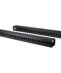 2-Pack 20U Vertical Cable Organizer With Finger Ducts For 40U Rack Mounts, featuring dual 3Ft panels for easy wire routing