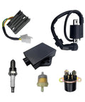 All In One Ignition Coil CDI Box Kit With Starter Solenoid Relay Rectifier Fuel Filter And Spark Plug For Arctic Cat 250 And 300 2x4 4x4 ATV 1998 Through 2005 Replacement