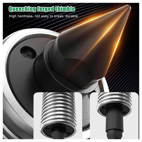 Heavy Duty Hydraulic Gear Puller, 30 Ton Bidirectional Separator Tool thimble detail showing quenching forged material for durability.