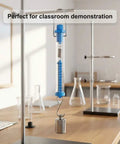 Tubular Spring Scale Set With 1N To 30N Range Dual Newton And Gram Readouts for Physics Lab with clear housing on table.