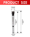 Pro Grade Forstner Drill Bit Eleven Sixteenth Inch 17.5mm YG8 Carbide 91HRA Heavy Duty Precision Cutter 60mm Depth Size Diagram